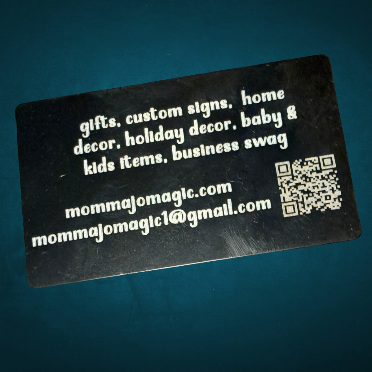 Custom Engraved Metal Business & Gift Cards .02 mm or .04 mm – Premium, Durable & Unforgettable