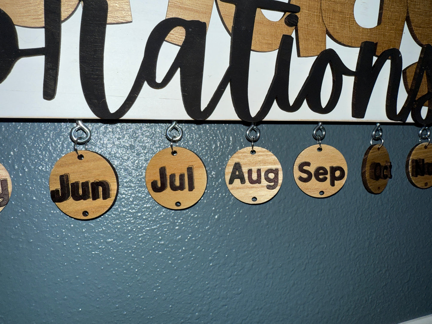 Birthday Tracker Sign – Family & Friends Celebration Reminder
