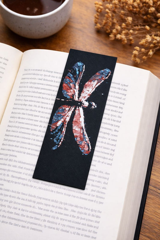 Fire & Sky Dragonfly Bookmark