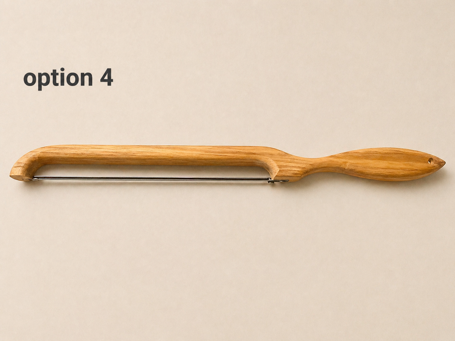 Handcrafted Teak Wood BreadBow Knife – 17” Artisan Cutter with Custom Handle Options