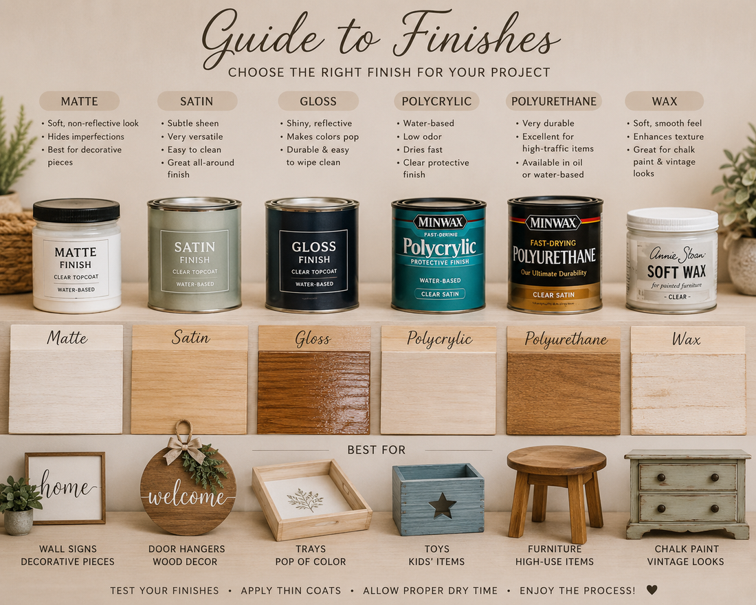 How to Choose the Right Finish for Your Craft & DIY Projects