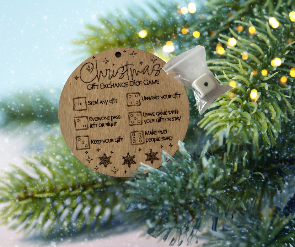 Christmas Gift Exchange Dice Game Ornament
