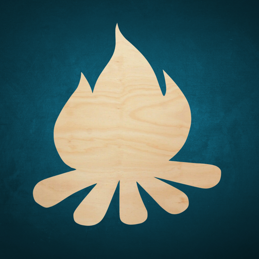 Campfire Cutout, Unfinished wood