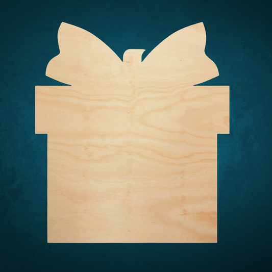 Present Cutout, Unfinished wood