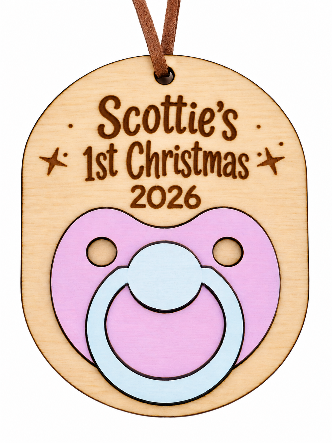 Baby's First Christmas Pacifier Ornament