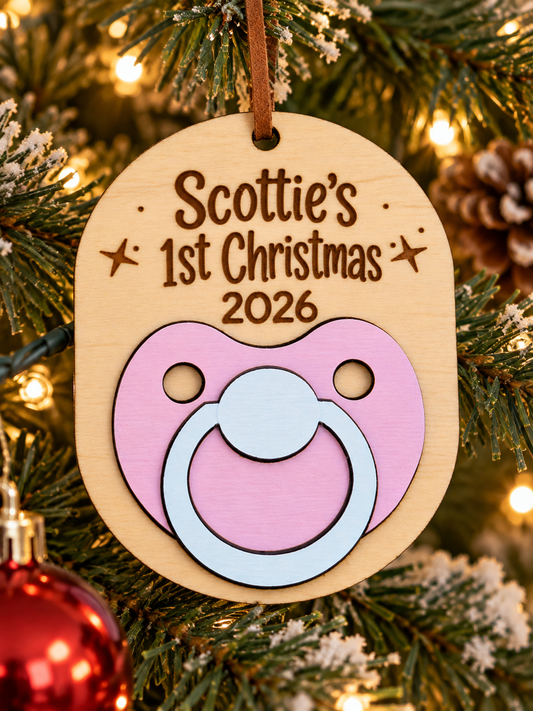 Baby's First Christmas Pacifier Ornament