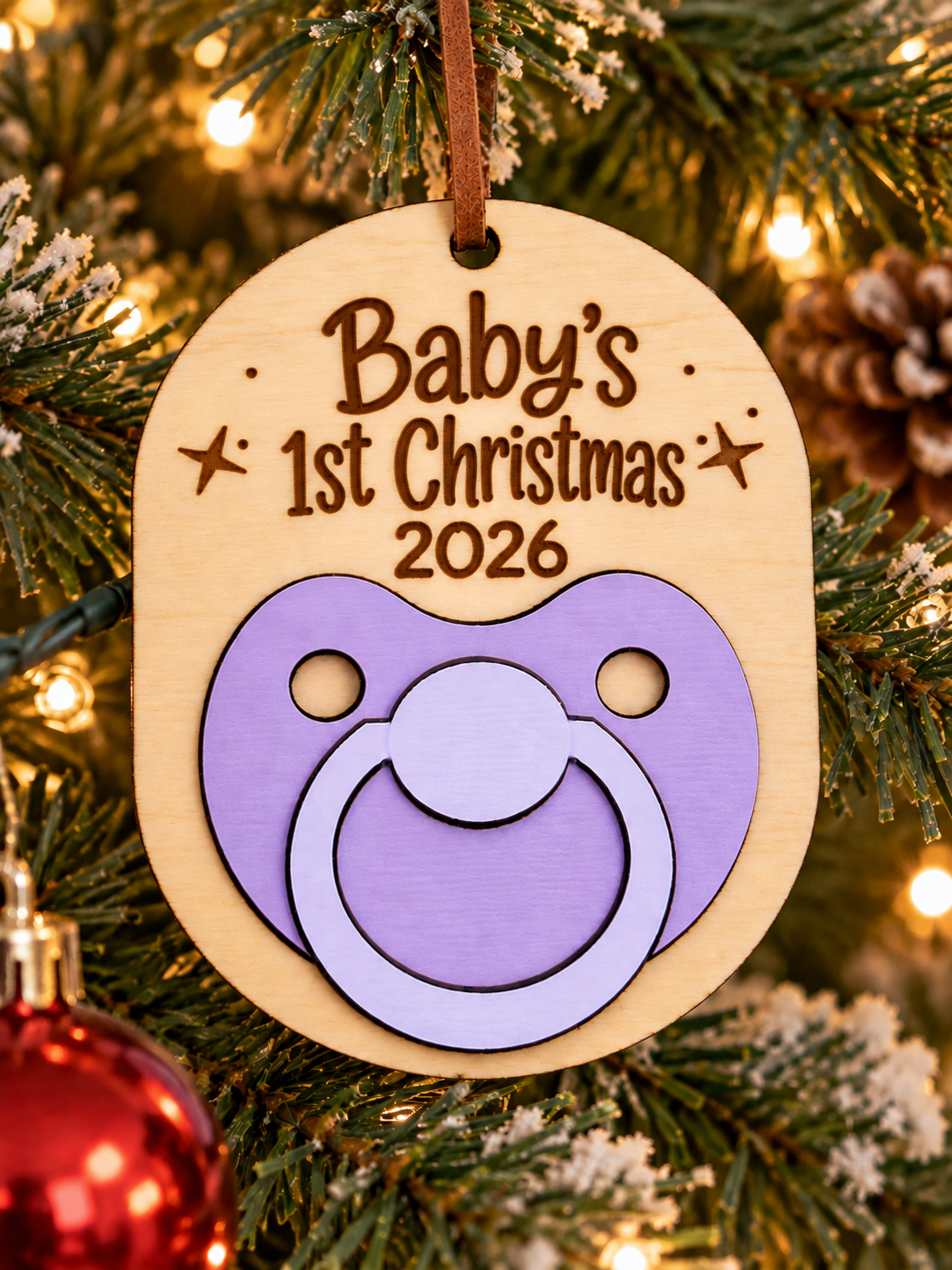 Baby's First Christmas Pacifier Ornament