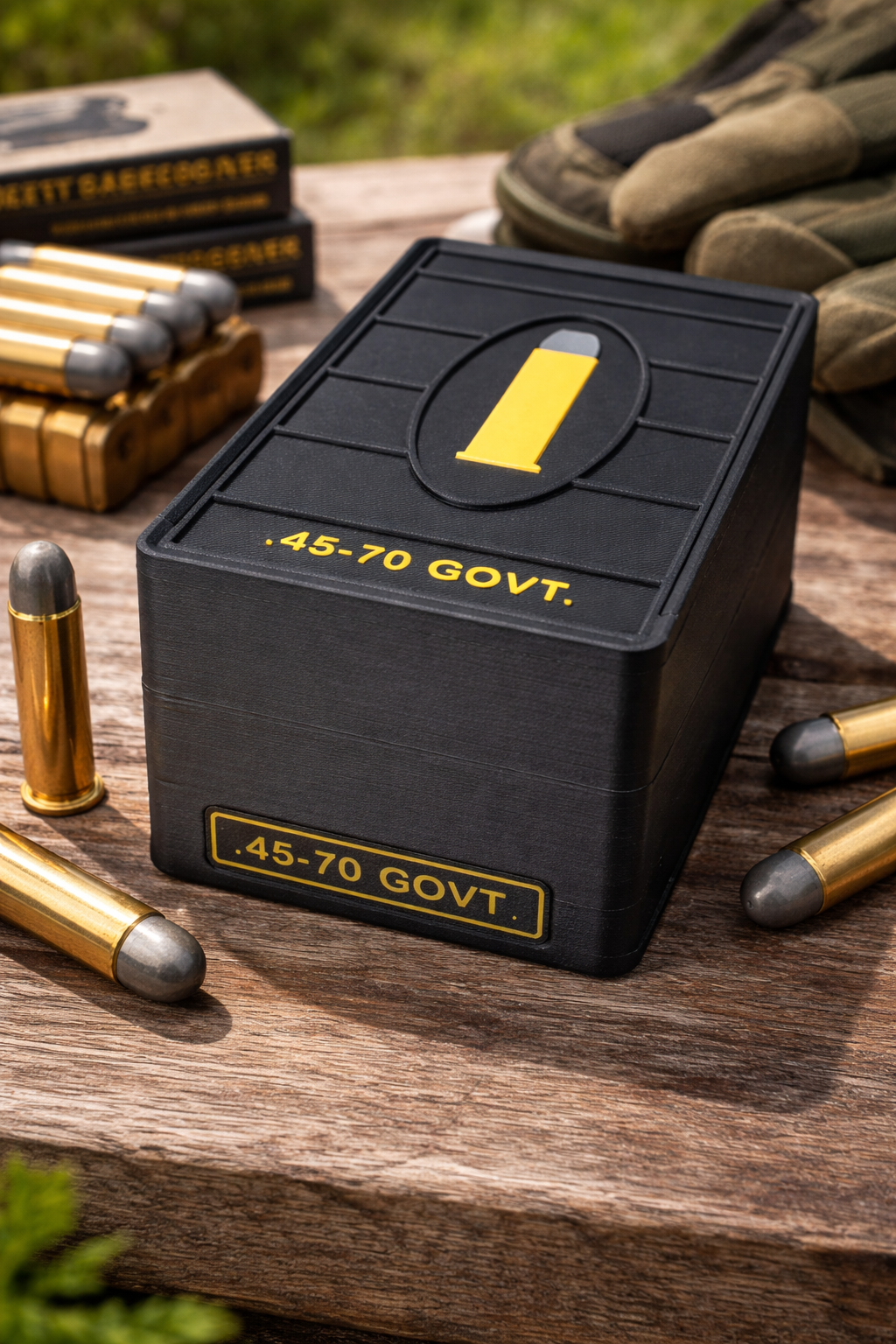 3D Printed Ammo Storage Boxes – Durable, Stackable, Multi-Caliber Organization