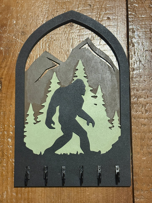 Big Foot Key Holder | Wooden Wall Key Rack