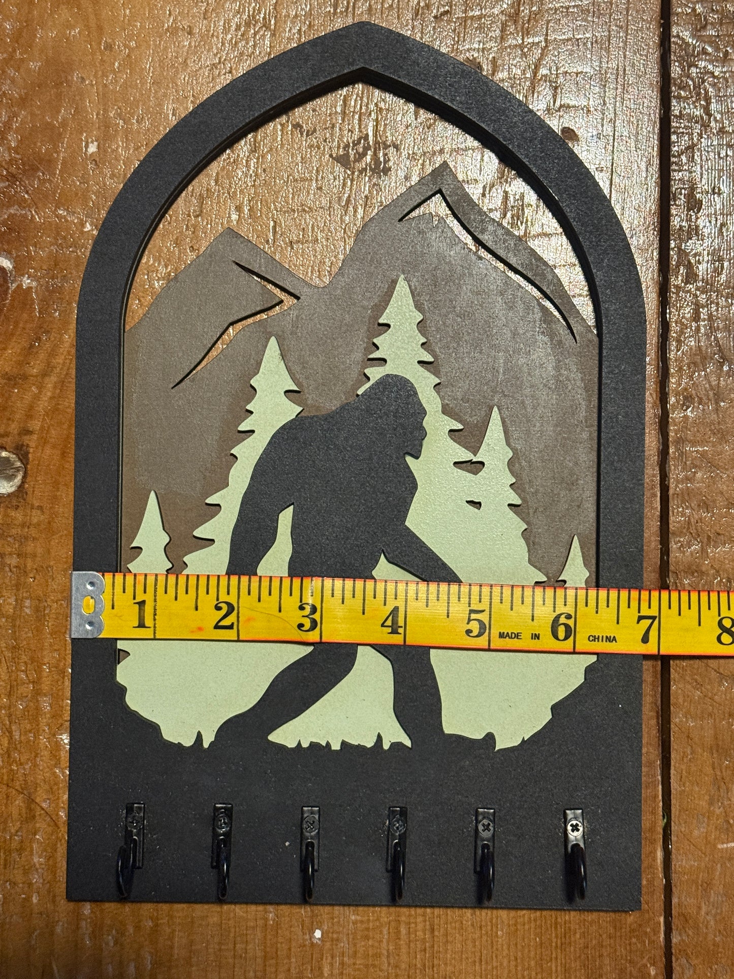 Big Foot Key Holder | Wooden Wall Key Rack