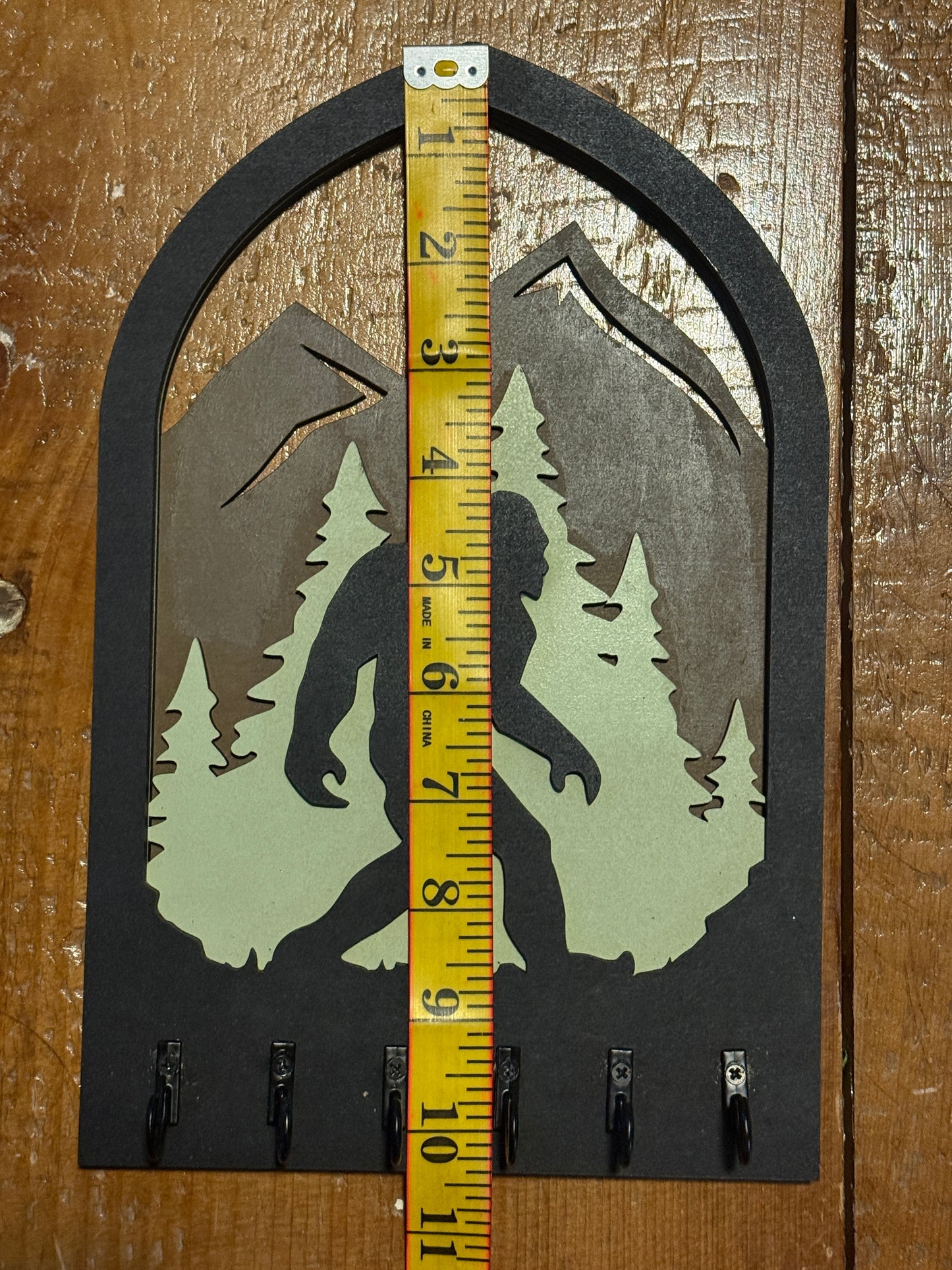 Big Foot Key Holder | Wooden Wall Key Rack
