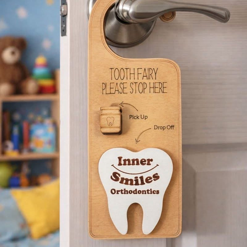 ✨ Tooth Fairy Door Hanger – No More Pillow Searches! 🦷