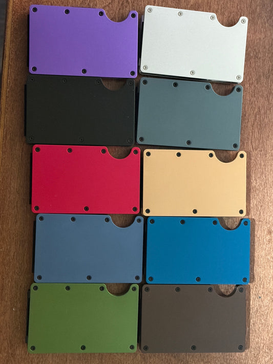 Engraved Metal RFID Wallet – Customizable and Available in Multiple Colors