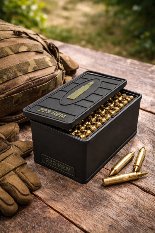 3D Printed Ammo Storage Boxes – Durable, Stackable, Multi-Caliber Organization