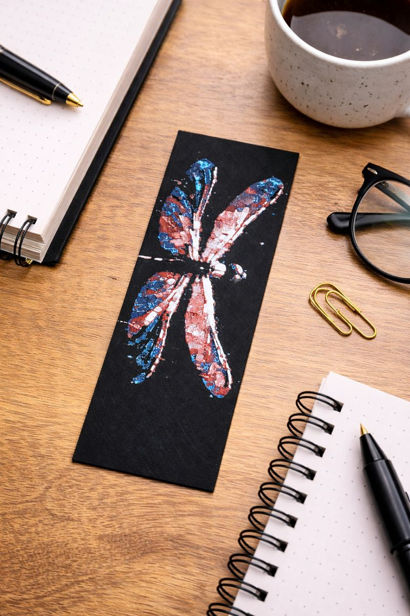 Fire & Sky Dragonfly Bookmark