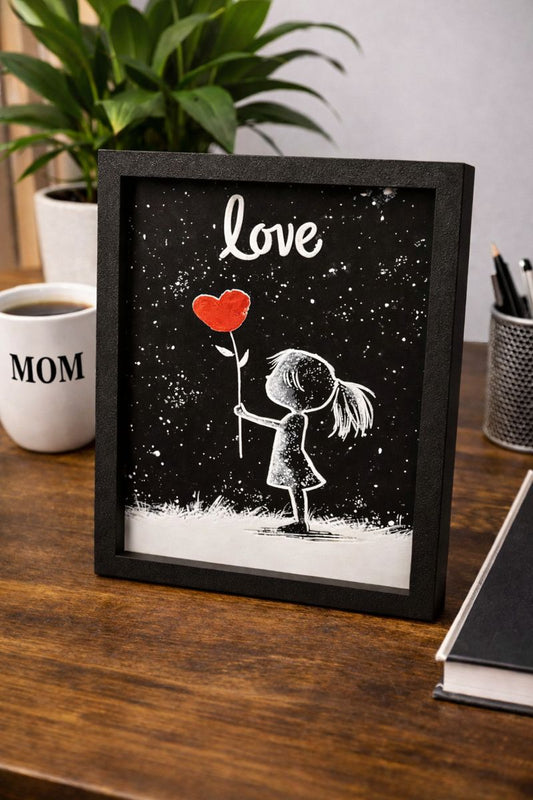 Love Balloon 3D Art – Framed