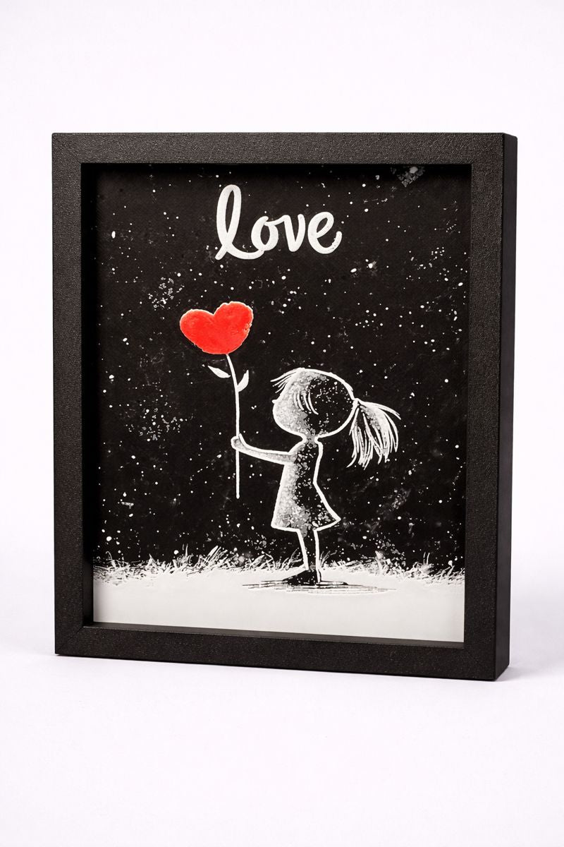 Love Balloon 3D Art – Framed